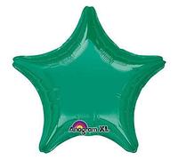 Anagram Palloncino Star-Smeraldo in Lamina Verde, 19"
