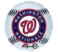 Anagramma MLB Washington Nationals Baseball Team Palloncino Foil Pallone, 45,7 cm, multicolore