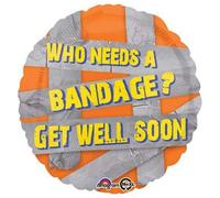 Anagramma nastro adesivo Get Well Foil Pallone, 45,7 cm, multicolore