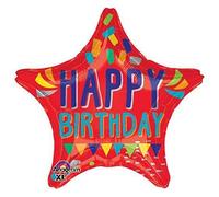 Anagramma Parole Buon Compleanno Palloncino Foil Pallone, 45,7 cm, Multicolore