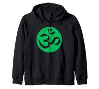 Anahata Chakra del Cuore Om Yoga Felpa con Cappuccio