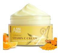 ANAiRUi Crema viso curcuma vitamina C, crema viso collagene per pelle secca, crema viso curcuma per rimuovere macchie scure, anti-invecchiamento, tono uniforme della pelle 50 g