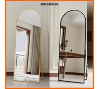 Anajqaqia Specchi da pavimento ad arco a figura intera da appendere in piedi o pendente 60x165 cm