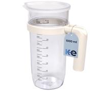 Anakel Home Caraffa graduata con coperchio Capacità 1 litro I Misurino per frullatore a immersione I Plastica resistente