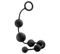 Blush Anal Adventures Platinum Silicone Anal Beads Large Black