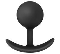Plug Anale Platinum Vibra con Sfera Interna Mobile - Dildo Anale Nero