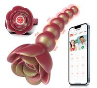 Anal Beads Butt Plug Vibrator - Adult Sex Toys App Remote Control G-spot Vibrators Stimulator con 9 modalità vibranti, massaggiatore ricaricabile impermeabile della prostata per donne