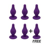 Anal plug anale stimolatore in silicone memory termoreattivo tg L viola offerta