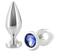 Anal Plug Metallico Diamantato Piccolo 6 Cm