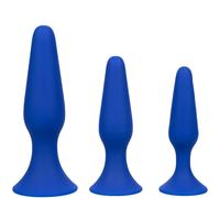Anal toys Calexotics Admiral kit 3 anal toys training blu