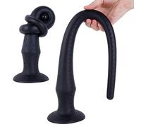 Anale Dildo Plug Anale Plug La Prostata Massage Anotator Per Uomo Materiale in Silicone Morbido Unisex 30Cm-60Cm 4 Taglie Da Scegliere Tra Sextoysets Per Coppie Set Per Coppie E Omosessuali,Nero,30cm