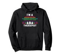 Analisi comportamentale applicata Terapeuta Humor Data Scientist Felpa con Cappuccio