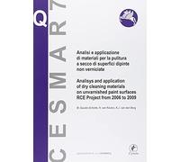 Analisi e applicazione di materiali per la pulitura a secco di superfici dipinte non verniciate. Ediz. bilingue
