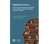 Analisi e innovazione dei processi formativi del terzo settore: competenze strategiche dei quadri e dirigenti