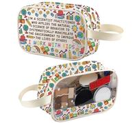Analista del comportamento Borsa per il trucco Analista del comportamento Regalo Rbt Bcba Regalo Aba Terapeuta Sped Insegnante Apprezzamento Regalo Viaggio Toiletry Bag Organizer Pouch Cosmetic Bag