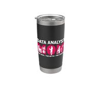 Analista di dati Mamma The Idol The Myth Programmer Data Analyst Bicchiere termico in acciaio inox doppia parete