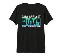 Analista di Dati papà The Idol The Myth Data Science Data Analyst Maglietta Premium