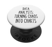 Analista di dati Statistico Tecnico Divertente Lavoro Statistico Matematico PopSockets PopGrip Adesivo