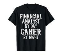 Analista finanziario di Day Gamer By Night Finance Analyst App Maglietta