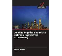 Analiza b¿¿dów Badania z zakresu lingwistyki stosowanej