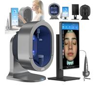 Analizzatore Cutaneo Professionale - Scanner Multispettrale per Viso E Cuoio Capelluto Con Intelligenza Artificiale Da 15,6/21,5 Pollici,Per Analisi Di Acne,Pigmentazione,Raggi UV E Microflora 21.5in