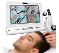 Analizzatore del cuoio capelluto HD da 11 pollici 50X/200X Microscopio rilevatore di capelli con ingrandimento Sistema di analisi professionale Nessuna app richiesta