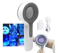 Analizzatore Della Pelle Con Lampada Woods, Rilevatore Cutaneo Ricaricabile Per Estetista/Test Cutaneo/Rilevamento Funghi Animali Domestici, 16 Luci Led + 4 Ore Di Durata