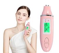 Analizzatore Della Pelle, Display LCD Digitale Portatile di Precisione di Umidità del Viso con Display Lcdper la Casa, Salone, Viaggio(Pink)