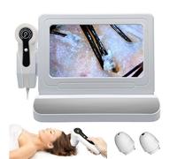 Analizzatore di capelli e diagnosi della pelle, rilevatore diagnostico, schermo LCD HD da 11 pollici, lente d'ingrandimento 50X/200X, analisi professionale, dispositivo tutto in uno, follico