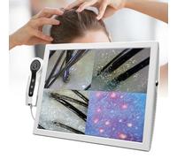 Analizzatore di capelli e diagnosi della pelle, scanner per analisi di cuoio capelluto/capelli/pelle, macchina per la rilevazione di capelli e pelle, con confronto di quattro immagini, scher