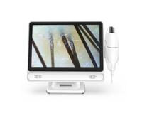 Analizzatore di capelli e pelle per diagnosi della pelle, analizzatore di capelli e pelle da 10,1 pollici e rilevatore del cuoio capelluto, ingrandimento 50x, 3 diagnosi spettrali, 10 milion