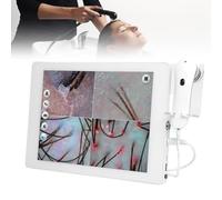 Analizzatore di Capelli per Diagnosi Cutanea, Rilevatore di Cuoio Capelluto Touch Screen HD, con Due Sonde 70X 200X, Può Creare Archivi Clienti per Saloni di Bellezza,15Inch