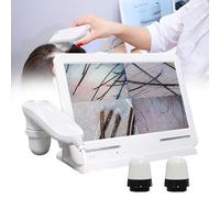 Analizzatore di Capelli per Diagnosi della Pelle Dispositivo di analisi del cuoio capelluto con rilevatore di peli e peli, tester per follicoli, LCD da 10,1 pollici, lente d'ingrandimento pe