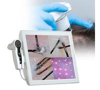 Analizzatore di capelli per diagnosi della pelle, macchina per analisi del cuoio capelluto da tavolo, schermo LCD da 15 pollici, microscopio professionale per la rilevazione dei capelli, 110