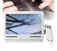 Analizzatore di Capelli per Diagnosi della Pelle per il rilevamento dei capelli e della pelle di follicoli piliferi ricaricabile per cuoio capelluto da 10,1 pollici, tester di umidità digita
