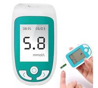 Analizzatore Di Colesterolo Di Zucchero Nel Sangue Acido Urico, Kit Per Esami Del Sangue 3 In 1 Con Strisce Reattive, Con Funzione Di Memoria, Design a Sifone, Display Digitale LCD, Per Uso Domestico