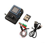Analizzatore di componenti elettronici del tester LCR-P1 del transistor con il supporto sostituibile della toppa di operazione intelligente del pulsante di identificazione per la prova di resistenza