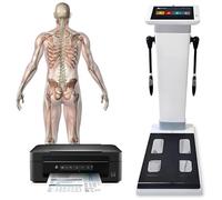 Analizzatore di composizione corporea, misurazione del peso e dell'altezza, scanner corporeo intelligente, analisi delle misurazioni, macchina per test del grasso, analizzatore umano con stampante