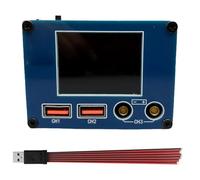 Analizzatore di corrente multifunzione per analisi dei guasti della scheda madre Android con precisione 0,1 mA e sincronizzazione USB, analizzatore blu + 1-6 cavi