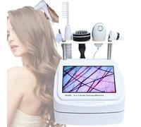 Analizzatore di pelle e capelli, 5 In 1 Multifunctional Hair Scalp Care Instrument Scalp Analyzer Nanometer Spray Hair Hair Follicle Skin Hair Detector Anti-hair Loss Hair Salon,10-inch Screen