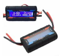 Analizzatore di potenza multifunzionale wattmetro con retroilluminazione LCD per aerei RC, sistemi solari e veicoli elettrici, Misuratore di potenza corrente di tensione accurata per e valutazione