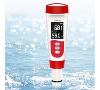 Analizzatore di qualità dell'acqua 2 in 1, misuratore di pH e temperatura con display LCD, intervallo di pH da 0,00 a 14,00, per acqua potabile, acquari, piscine, test di acquacoltura