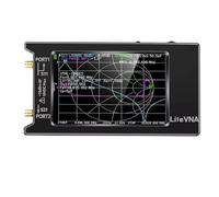 Analizzatore di rete, Analizzatore di antenna rete vettoriale NanoVNA LiteVNA 4" Misura parametri S HF VHF UHF SWR Ritardo fase Diagramma Smith,per la diagnostica dei cavi di rete