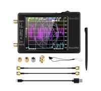 Analizzatore di rete vettoriale, Analizzatore di antenna di rete vettoriale VNA-H 10KHz-1,5GHz MF HF VHF UHF con guscio + slot for scheda SD Analizzatore di spettro TFT da 2,8 pollici Misurazione dei