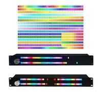 Analizzatore di spettro musicale a LED 64x2 Display Ritmo Luce VU Meter con controllo vocale e ingresso di linea per la visualizzazione del suono