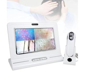 Analizzatore diagnostico per capelli, 28 cm, con doppia testa 50x/200x, adatto per parrucchieri, gestione della pelle