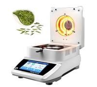 Analizzatore Elettronico di Umidità di Precisione, Tester Digitale di Umidità con Display Ad Alta Definizione da 5 Pollici, Risoluzione di Pesatura 0,005 G, Regolabile da 40 a 160 °C per Alimenti