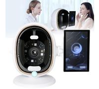 Analizzatore Facciale AI 13.3" Scanner Smart della Pelle Dispositivo | Memoria offline e analisi immagini AI con sincro dati QR e routine per la cura della pelle(White)
