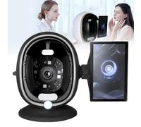 Analizzatore Facciale AI 13.3" Scanner Smart della Pelle Dispositivo | Memoria offline e analisi immagini AI con sincro dati QR e routine per la cura della pelle(Black)