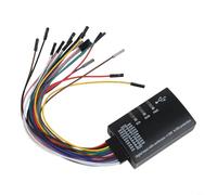 Analizzatore logico a 16 canali, analisi multiprotocollo avanzata per il debug di bus seriali con visualizzazione in tempo reale nelle impostazioni ASCII Hex e Baud Rate personalizzate